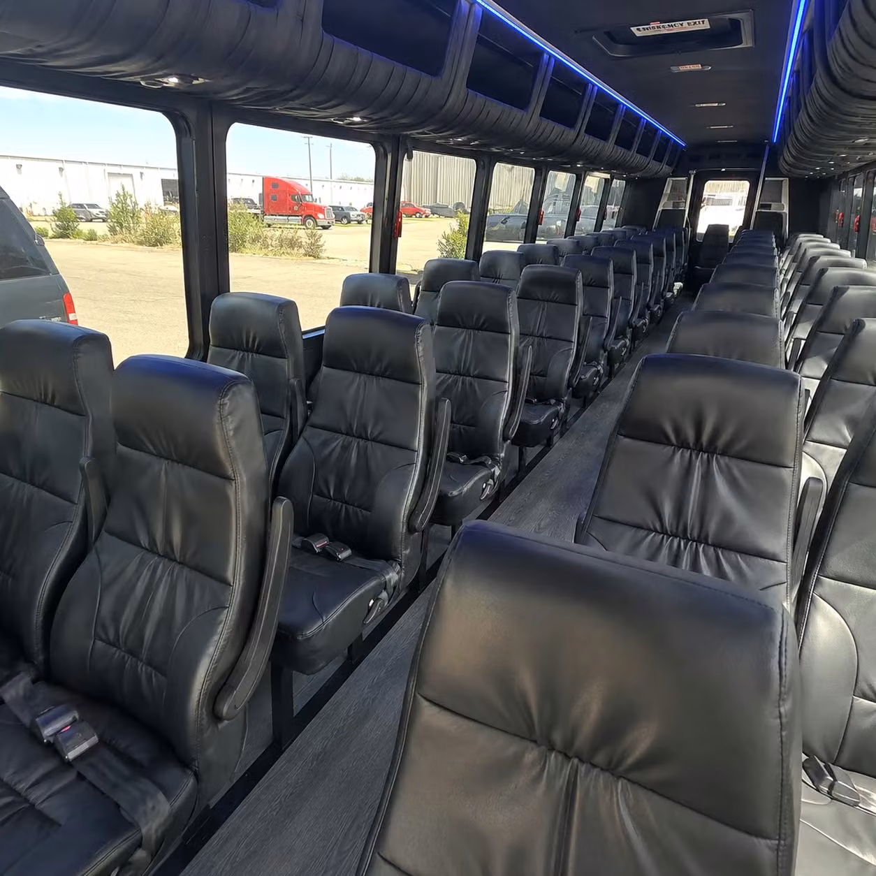 28 passenger minibus interior